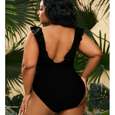 Maiô Plus Size com Babado - Brunet - Image 6