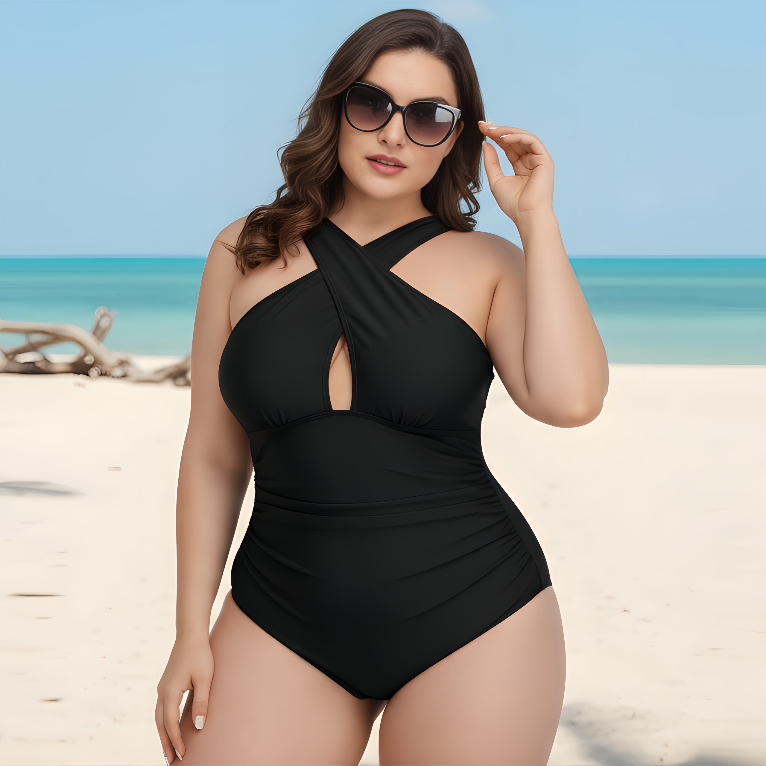 Maiô Transpassado Plus Size - Monza - Imagem 3
